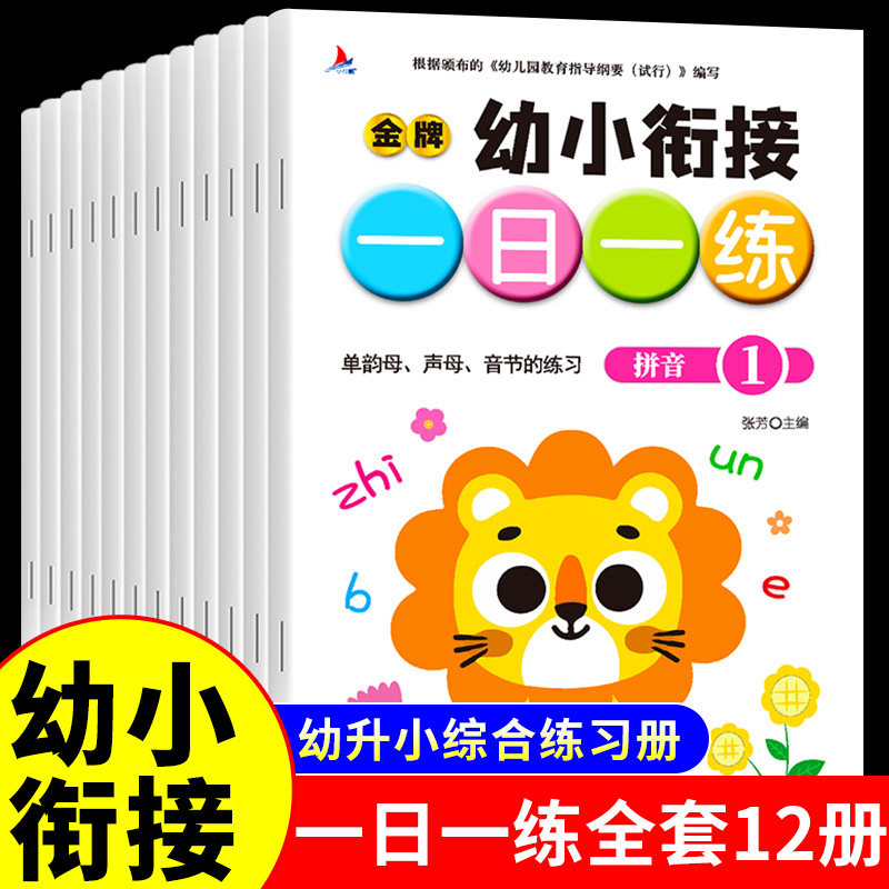 幼小衔接一日一练教材全套12册