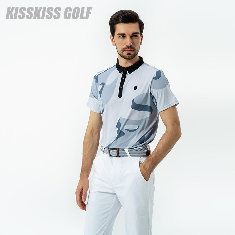 KISSKISSGOLF迷彩印花T恤男