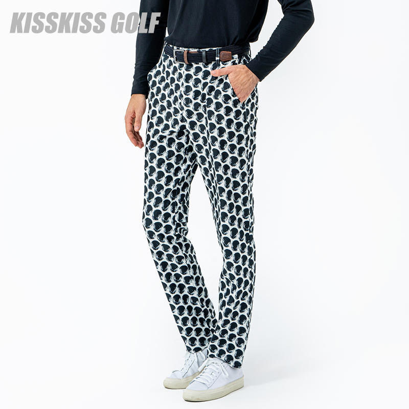 KISSKISSGOLF高尔夫男士印花运动裤长裤休闲时尚运动长裤春秋裤子