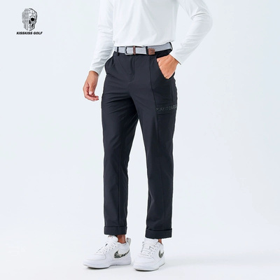 KISSKISSGOLF高尔夫长裤男运动裤秋冬保暖裤户外休闲裤显瘦简约