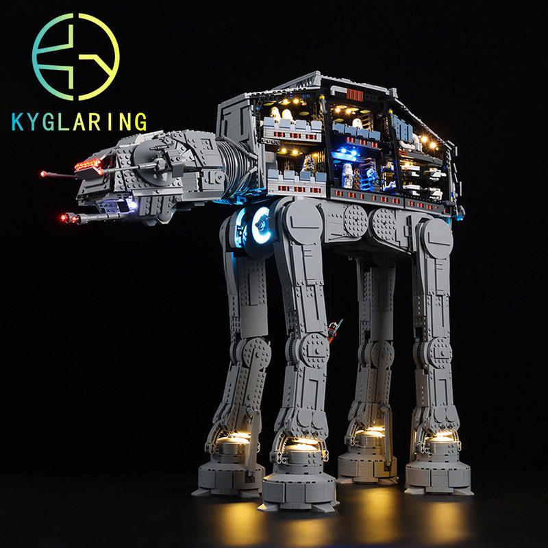 ky可匀适用乐高75313全地形装甲步行机at-at led积木玩具灯饰灯光