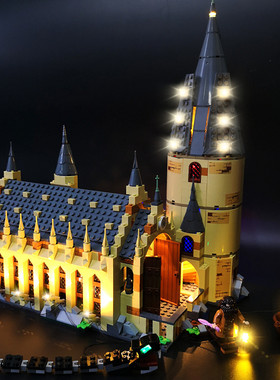 KY灯组适用于建筑积木乐高75954哈利波特霍格沃茨城堡玩具LED