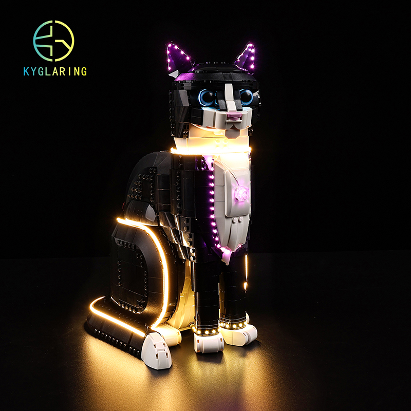 适用21349燕尾服猫led灯光灯组