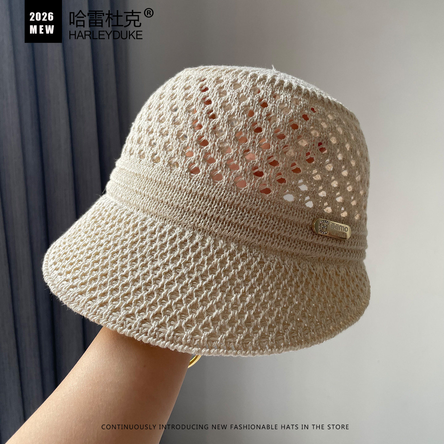 春夏女透气显脸小防晒渔夫帽图片