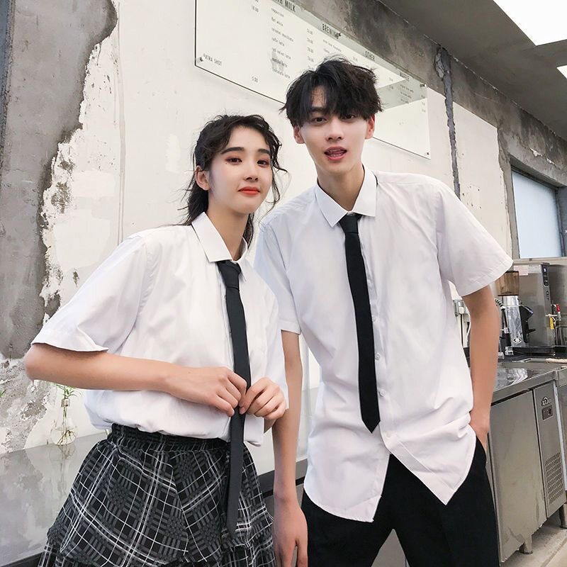韩版学院风校服套装春秋初高中大学生装男女衬衫毕业集体班服套装
