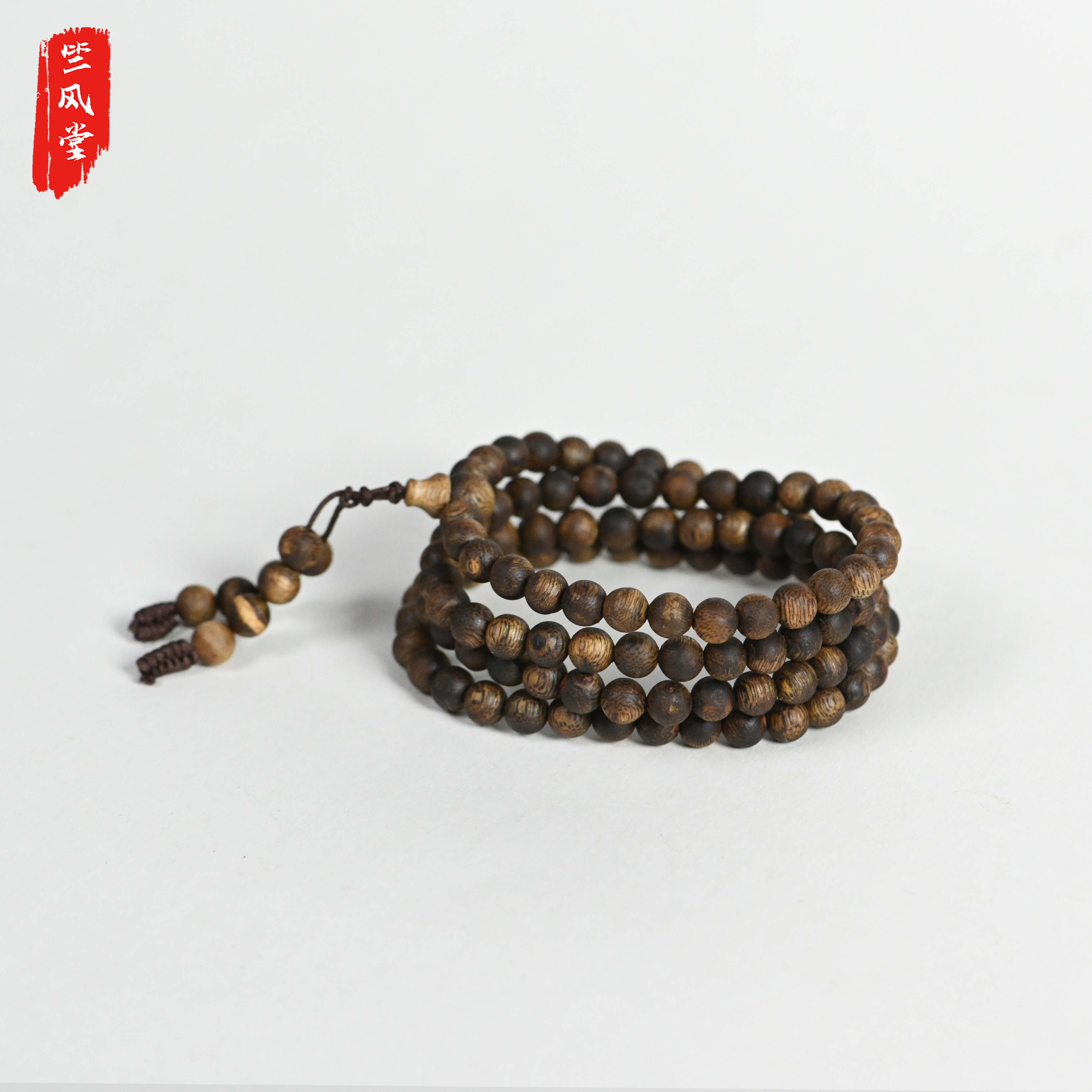 沉香6mm圆珠手串-天然种植奇楠沉香-多样性发其一