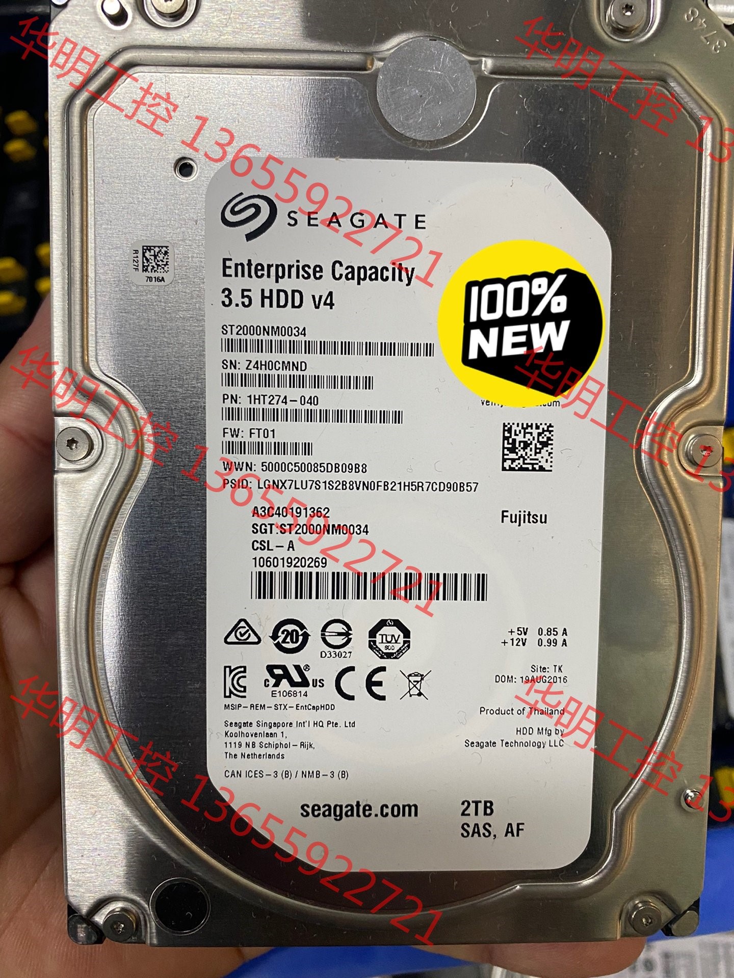 议价 希捷 ST2000NM0034 2T SAS 12Gb V4