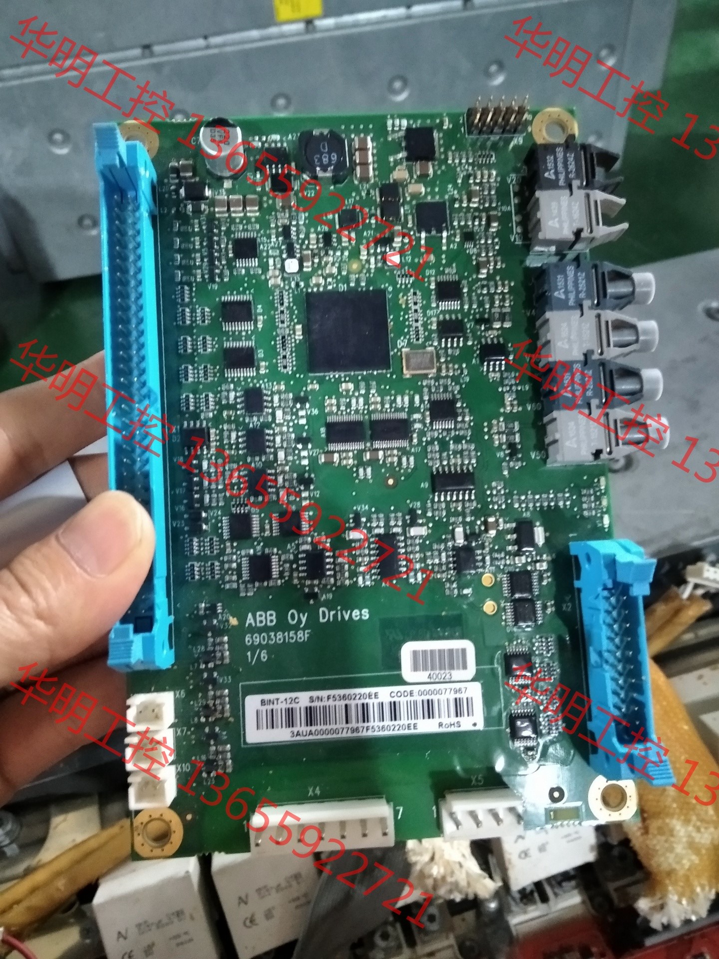 议价 ABB变频器ACS880系列光纤板BINT-12C原装拆机成
