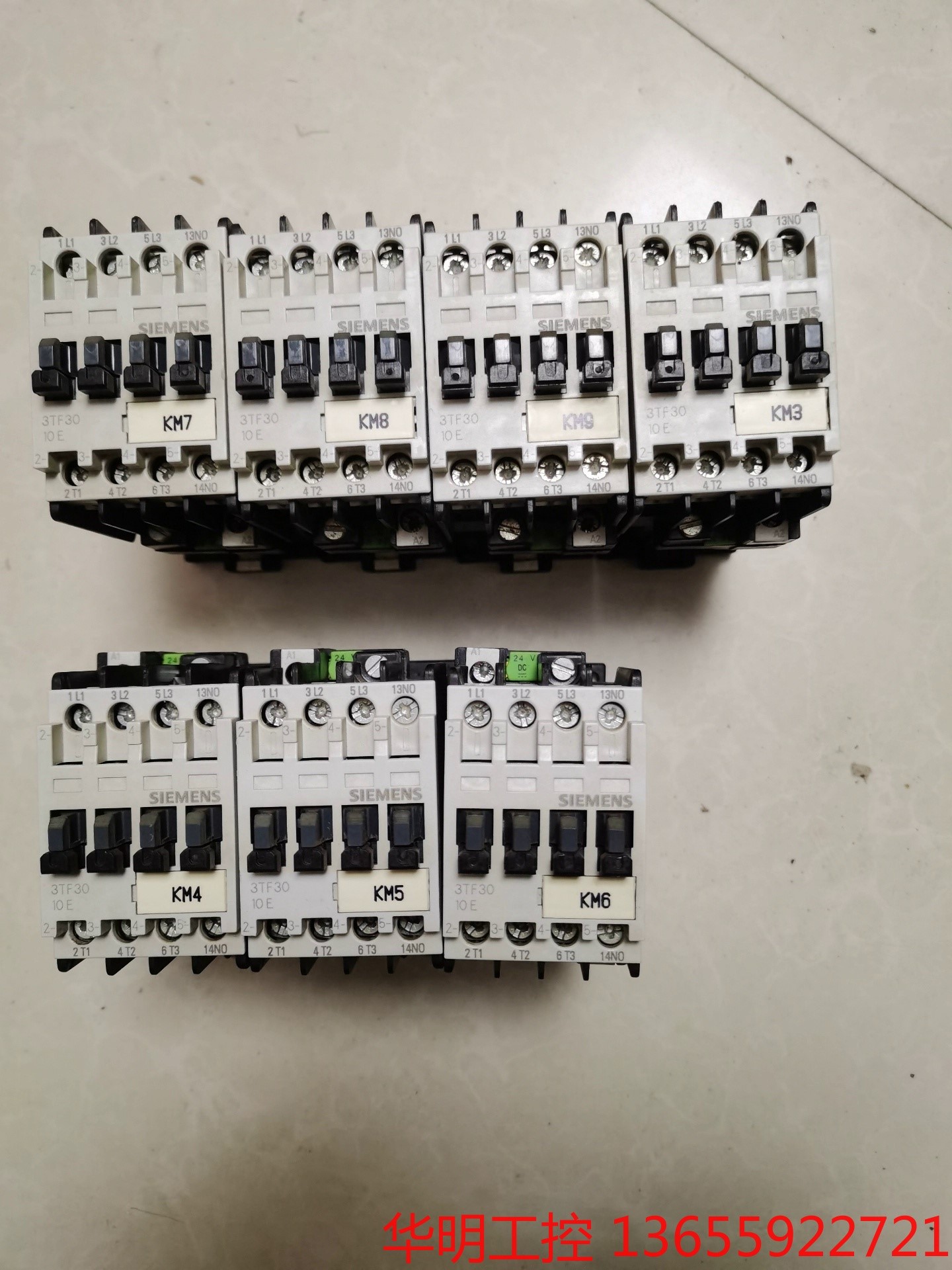 议价 正品西门子交流接触器3TF30-10-1X线圈电压24V二手