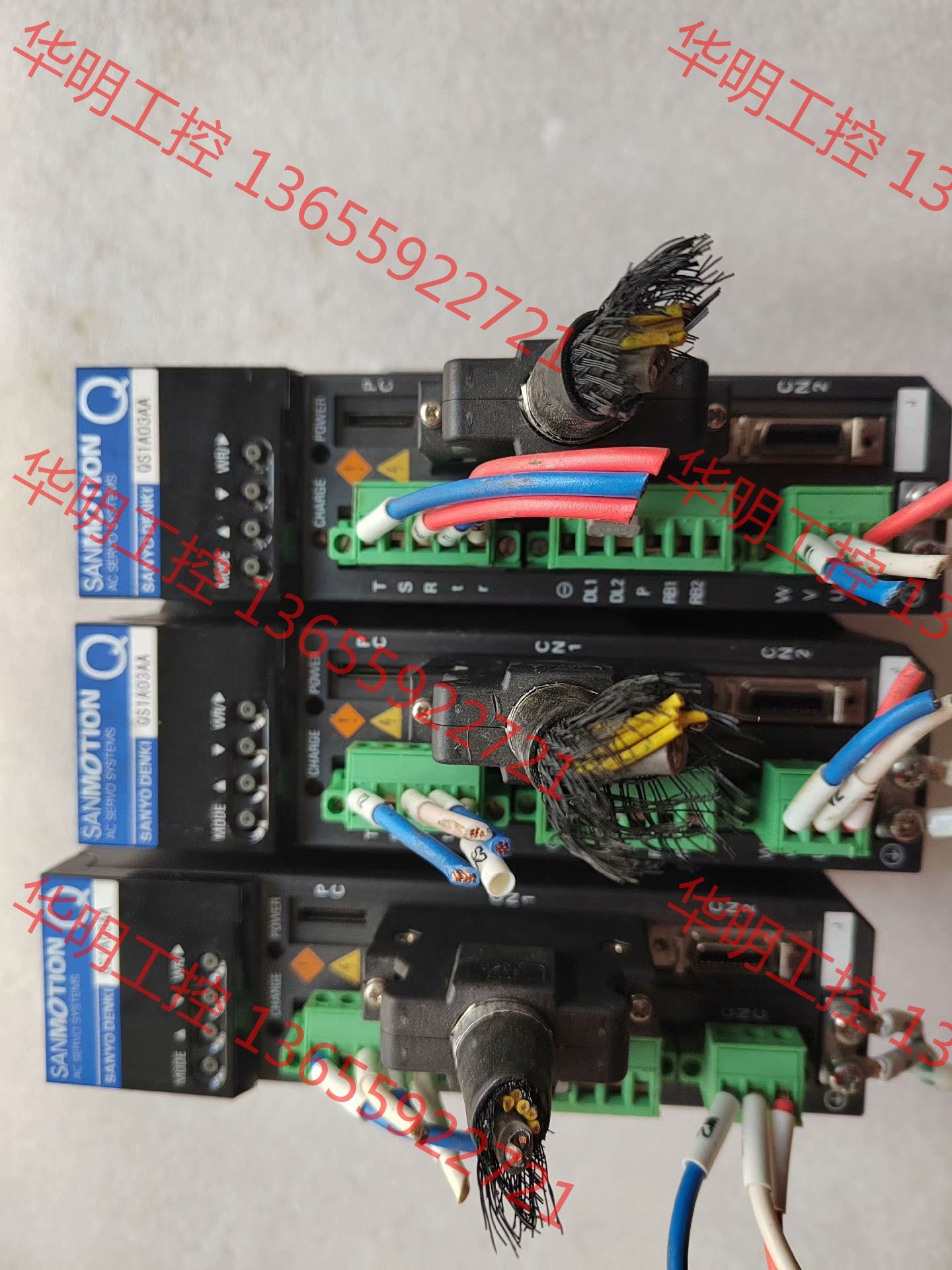 议价 三洋伺服驱动器QS1A03AA，实物图，功能包好，二手拆机，