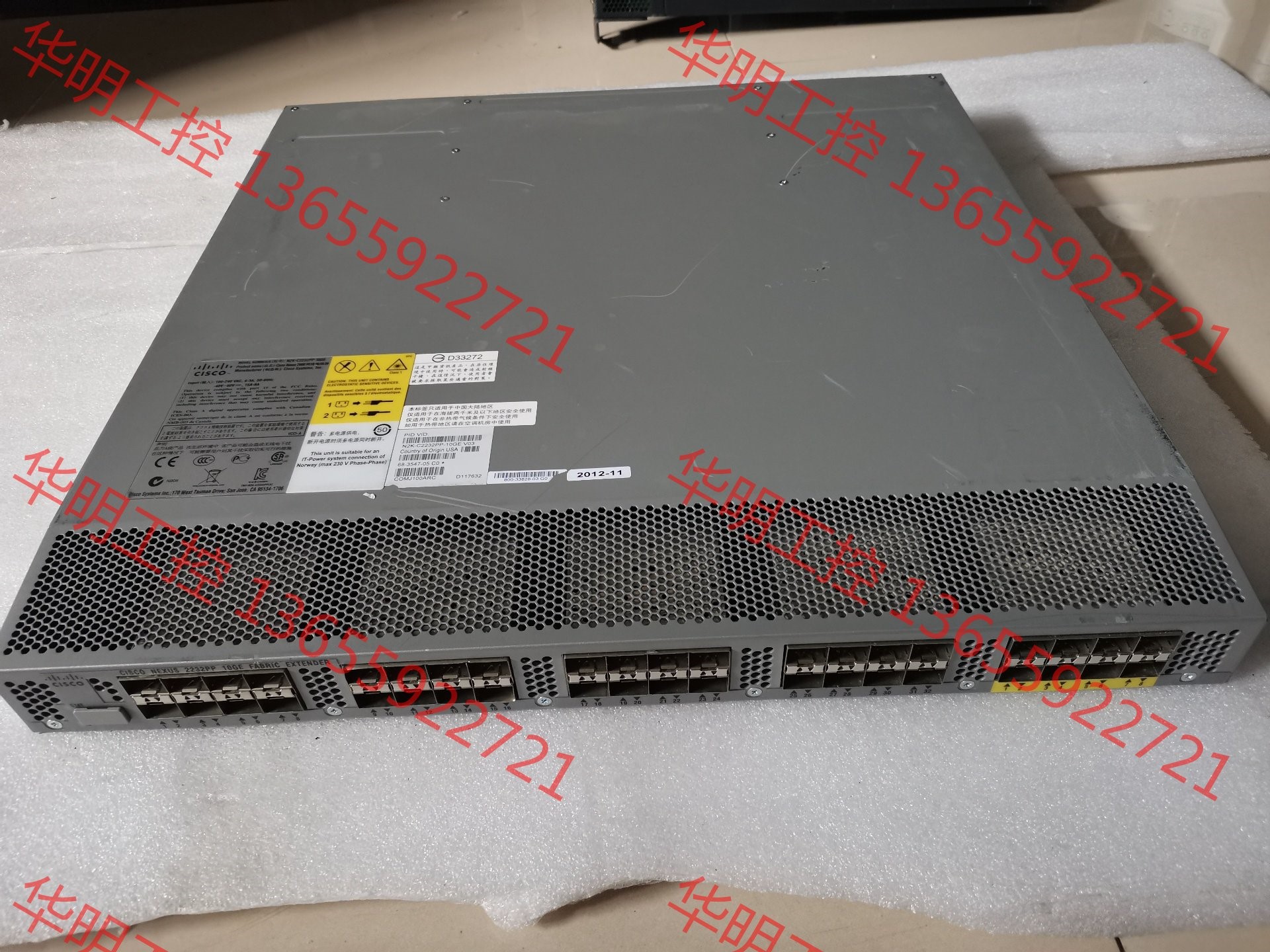 议价 n2k-c2232pp-10ge万兆交换机40个光兆光口原装