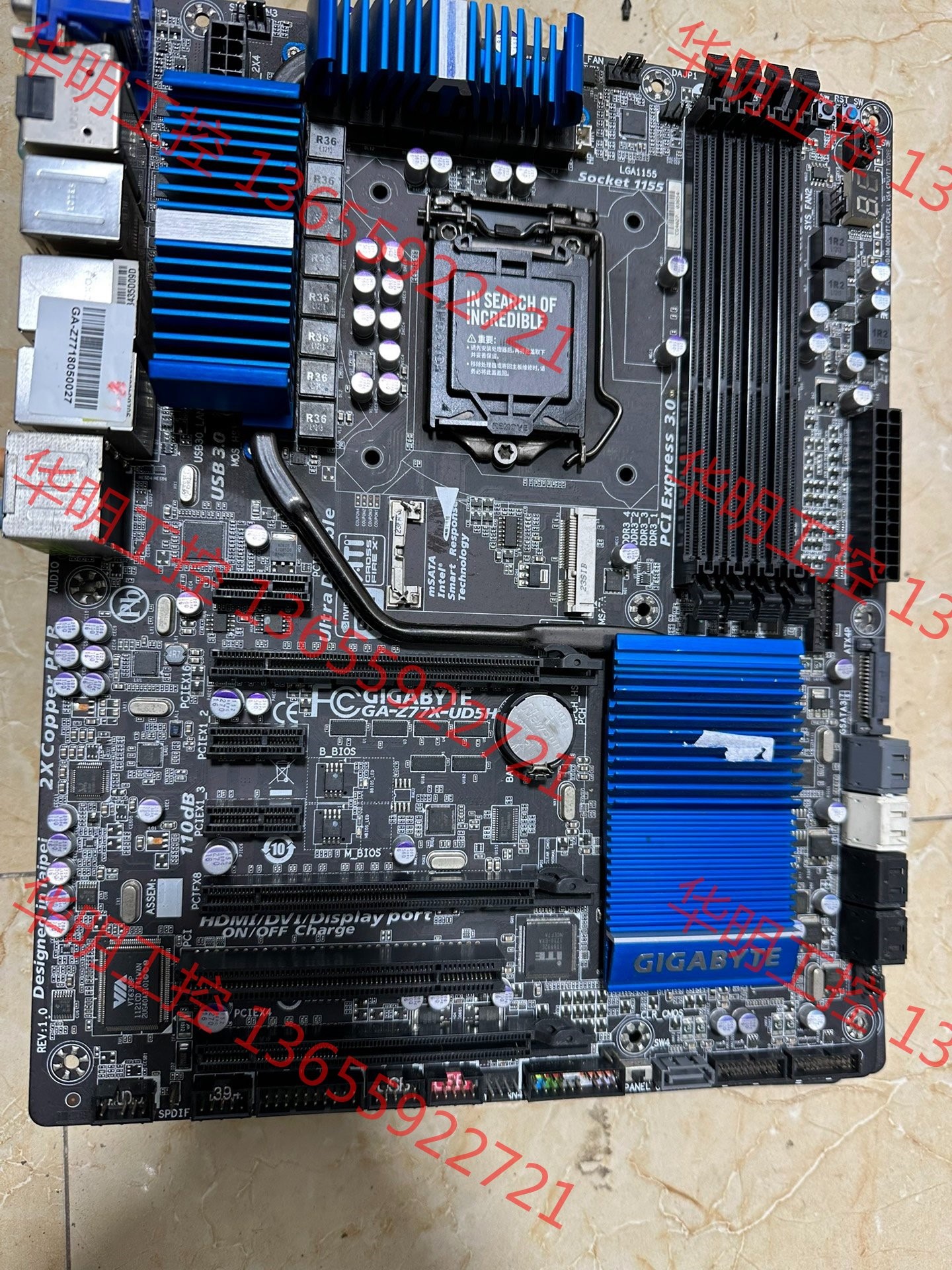议价 议价 坏的 GA-Z77X-UD5H 主板 无挡板 工厂淘汰，仅卖