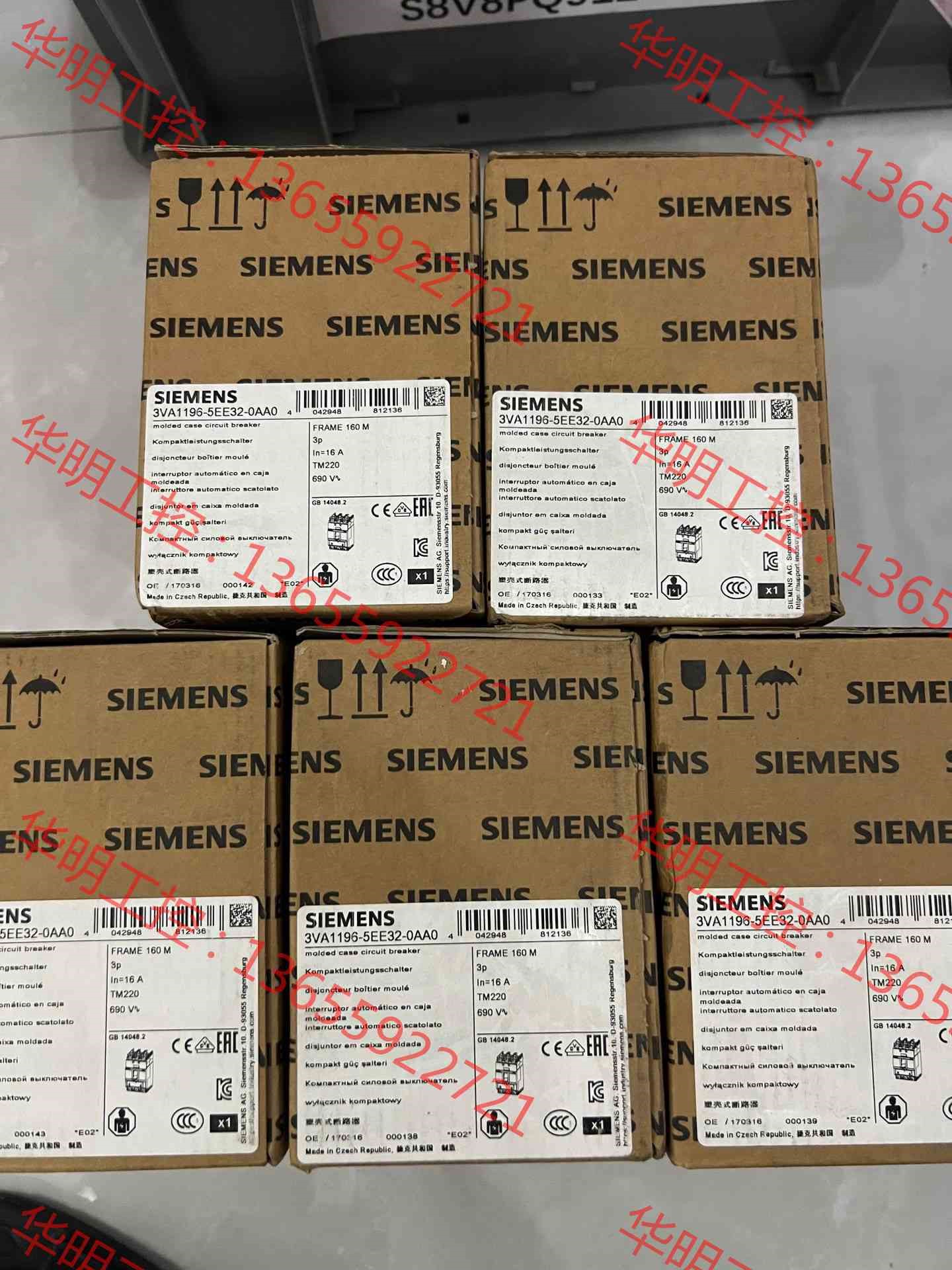 议价 西门子3VA塑壳断路器 3VA1196-5EE32-0AA0