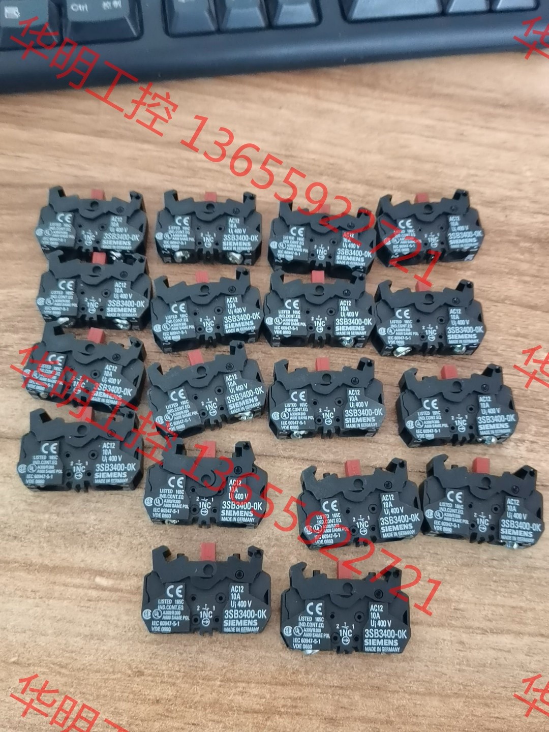 议价 3SB3400-0K全新原装西门子一常闭 按钮开关辅助触点