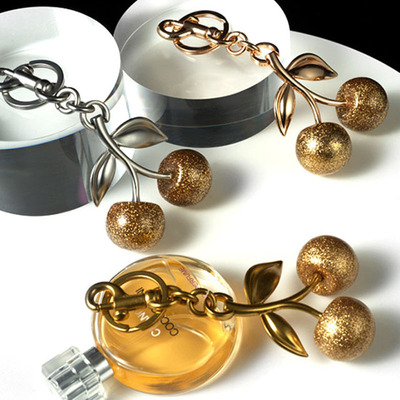 土豪金樱桃包挂件适用蔻驰包装饰