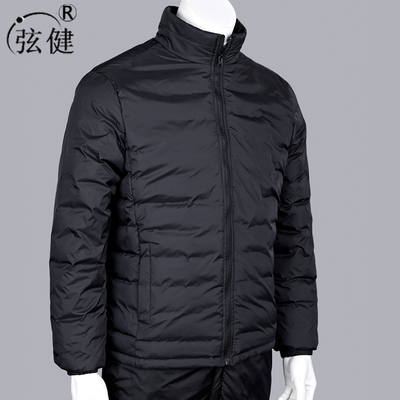 新款中老年爸爸装秋冬季羽绒服