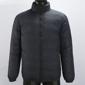 羽绒服男2021新款冬季宽松中老年加厚白鸭绒立领爸爸装秋冬季外套