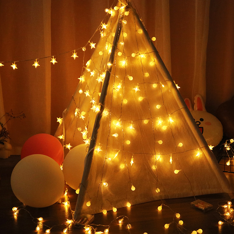 insled电池款浪漫风背景小串灯