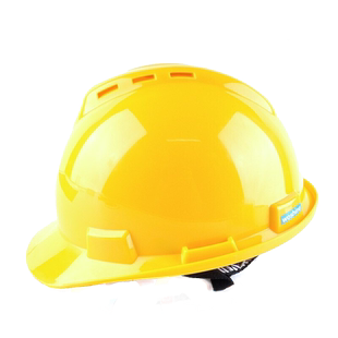 华信安全帽ABS工地防砸抗冲击新国标透气定制印字VPLUS旋钮头盔