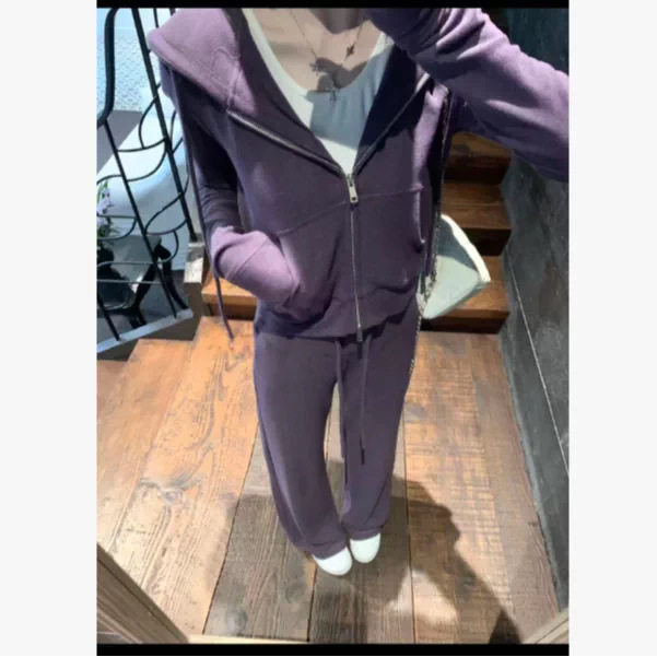 韩系高级感运动服套装女秋季时尚休闲运动套装