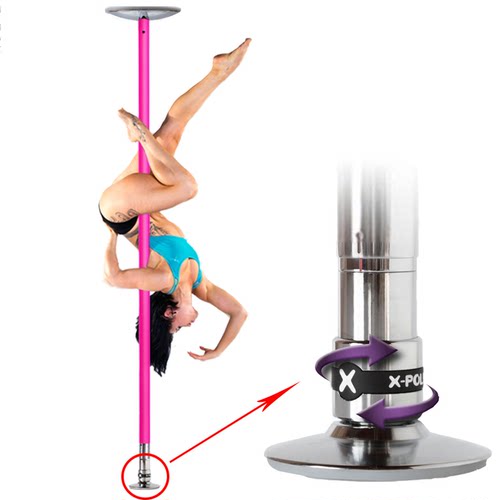 x-pole品牌新款一秒切换旋转钢管