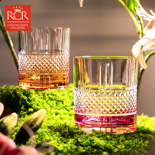 意大利RCR炫彩高颜值威士忌酒杯