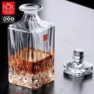 高档醒酒器洋酒瓶 rcr进口威士忌酒樽水晶玻璃酒壶家用装 酒具套装