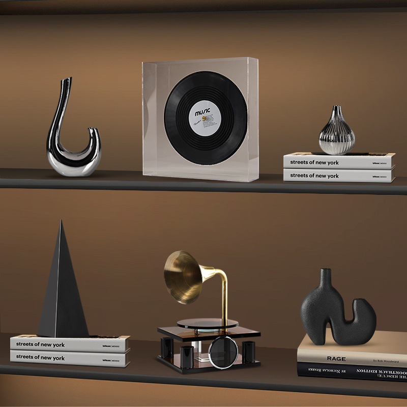 客厅酒柜装饰品高级感摆件