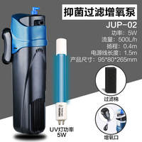 Sensen sterilization pump, sterilization lamp, filter pump, UV sterilization lamp, built-in filter for fish tank, water purifier, three-in-one silent thumbnail 2