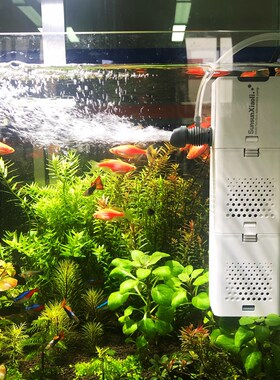 森森鱼缸过滤器净水循环三合一内置小型水族箱过滤系统增氧泵静音
