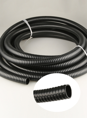 森森鱼池过滤器水管黑色阻燃管波纹软管波纹管池塘抽水橡胶软管