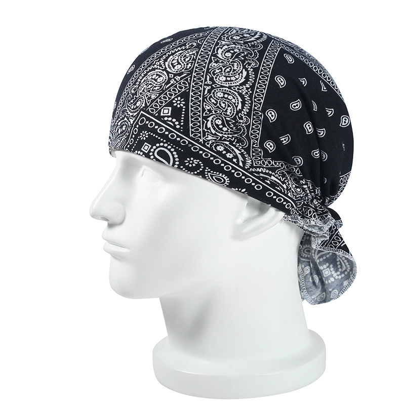 帽子男时尚街头个性头巾帽夏季女款舒适透气超薄款化疗光头海盗帽