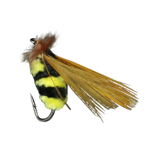 蜜蜂飞蝇钩Bumble Bee马口白条罗非红眼草鱼毛钩路亚假饵仿生钩