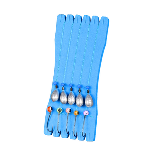 5付绑好自由钓组带钩子线80厘米路亚假饵软饵软虫线组成品淡水钓