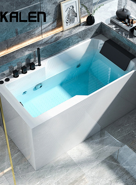 欧凯伦浴缸家用小户型恒温加热按摩冲浪浴盆亚克力网红浴缸1.1米