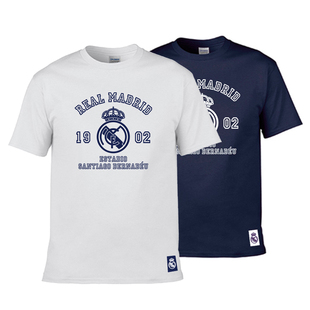 皇马Real Madrid T-shirt 皇家马德里圆领短袖休闲运动纯棉T恤衫