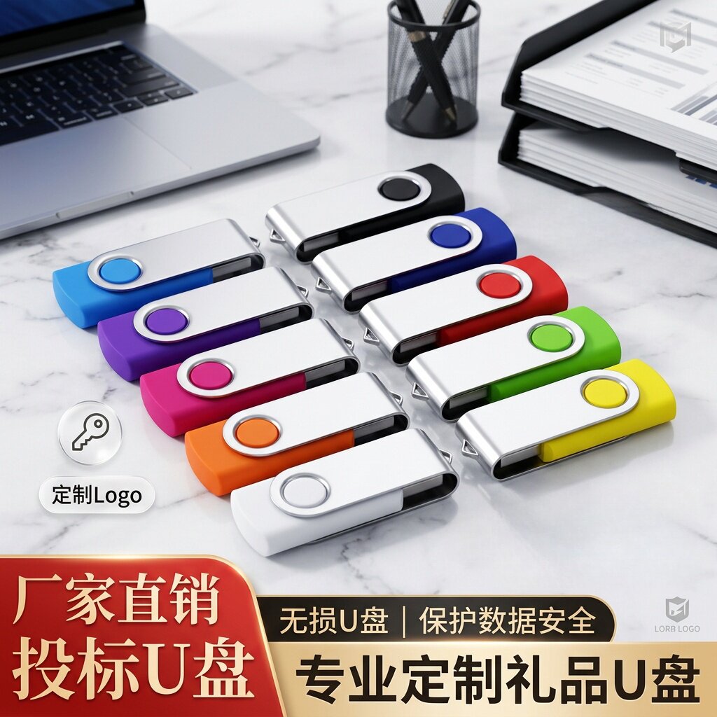 小容量招投标礼品u盘定制logo