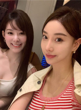 网红女神花珊珊同款 性感气质显胸白色U领低胸针织弹力吊带背心
