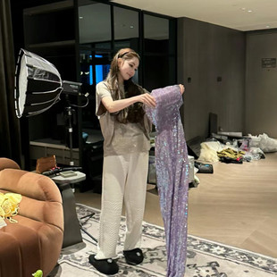 网红白富美花三三同款 蝙蝠袖休闲显瘦气质韩国小姐姐慵懒大T恤