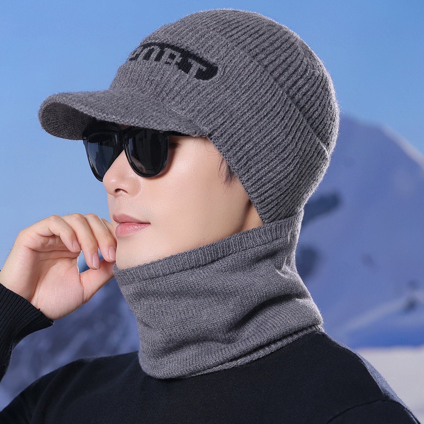 帽子男户外休闲加绒保暖帽