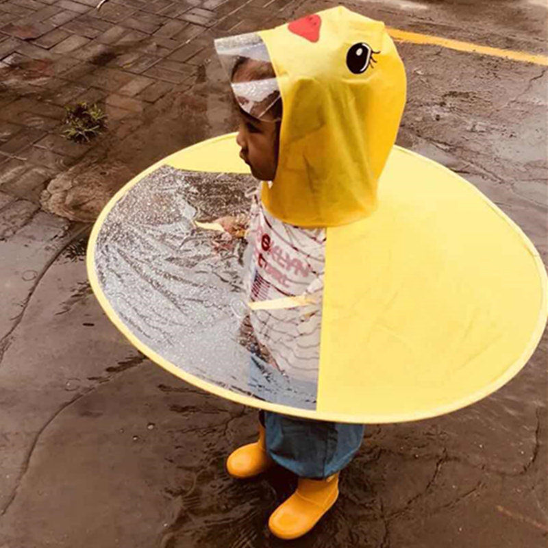 学生儿童飞碟雨衣宝宝可爱小黄鸭UFO斗篷防水雨伞雨衣解放小手,童鞋/婴儿鞋/亲子鞋,雨靴,淘宝优惠券,粉丝福利购,淘宝优惠卷