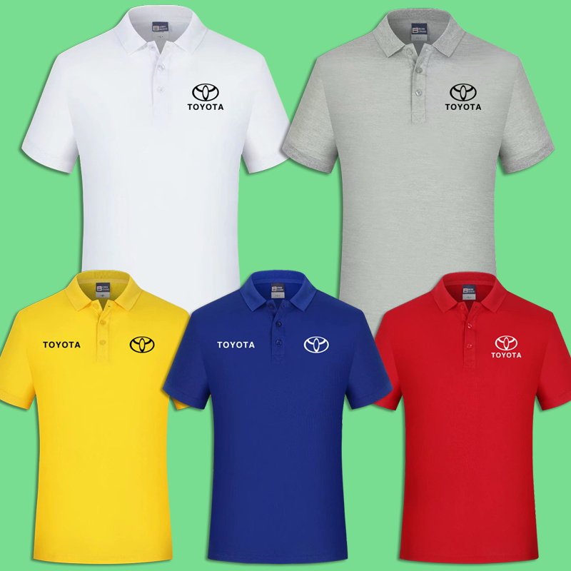 丰田汽车4S店工作服男女工装定制车标保罗翻领POLO衫男款短袖t恤