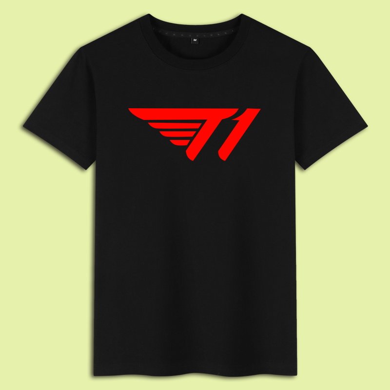 lol英雄比赛skt联盟新队标t1战队服同款衣服夏季短袖男生大码t恤