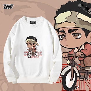 怪奇物语5美剧Stranger Things魔王加绒套头圆领卫衣秋冬男女衣服