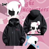 游戏sky光遇白鸟龙骨雨妈联名周边冲锋衣服开衫 夹克秋冬外套男装