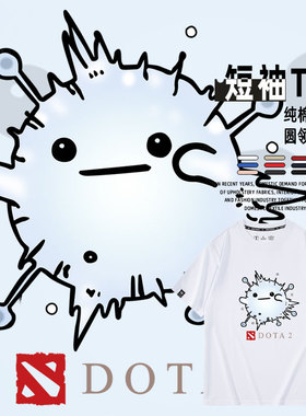 DOTA2刀塔NAVI DK战队游戏周边男女短袖夏季T恤上衣服宽松半袖潮