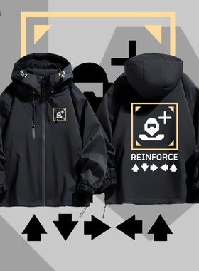 绝地潜兵2强化索尼PS冲锋衣外套夹克男女衣服游戏周边INSERT COIN