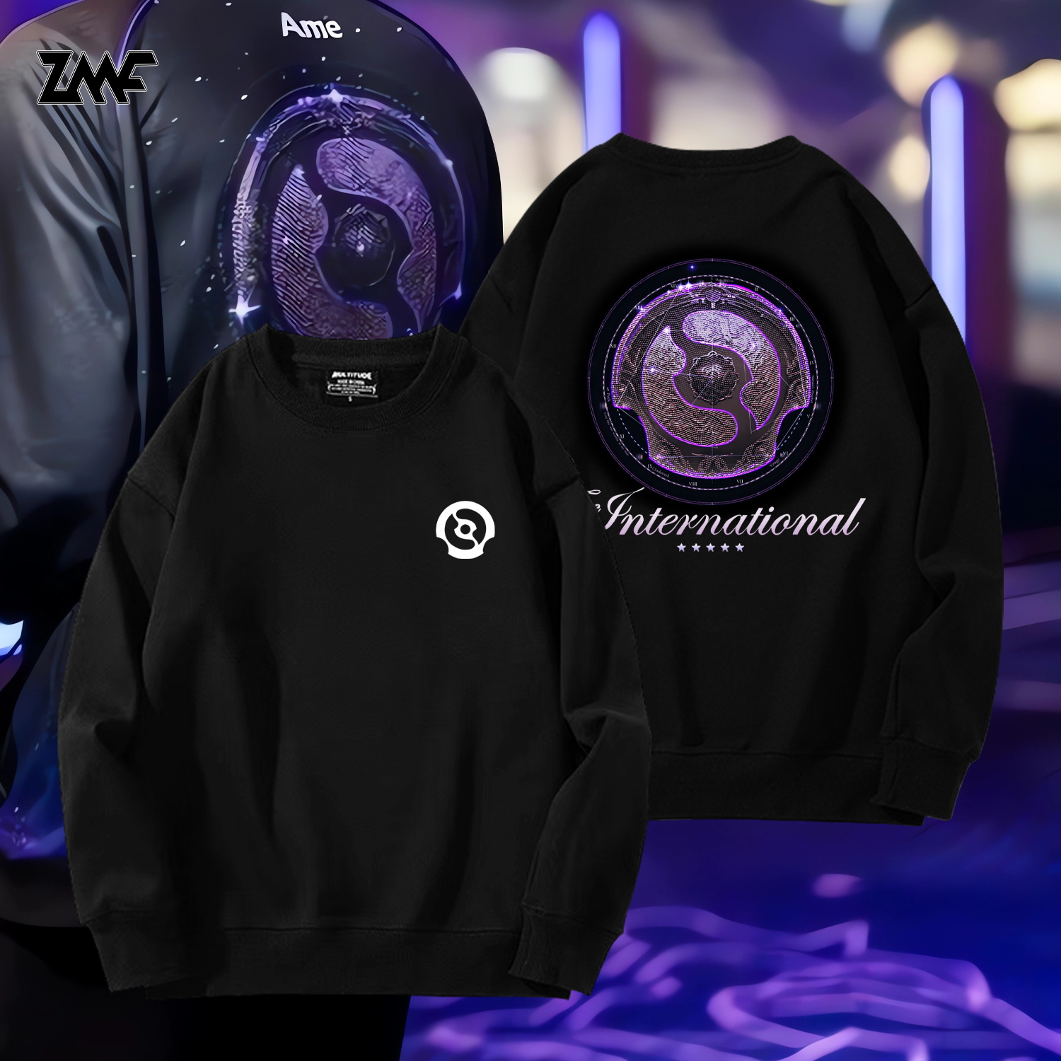 加绒柔顺亲肤保暖圆领卫衣