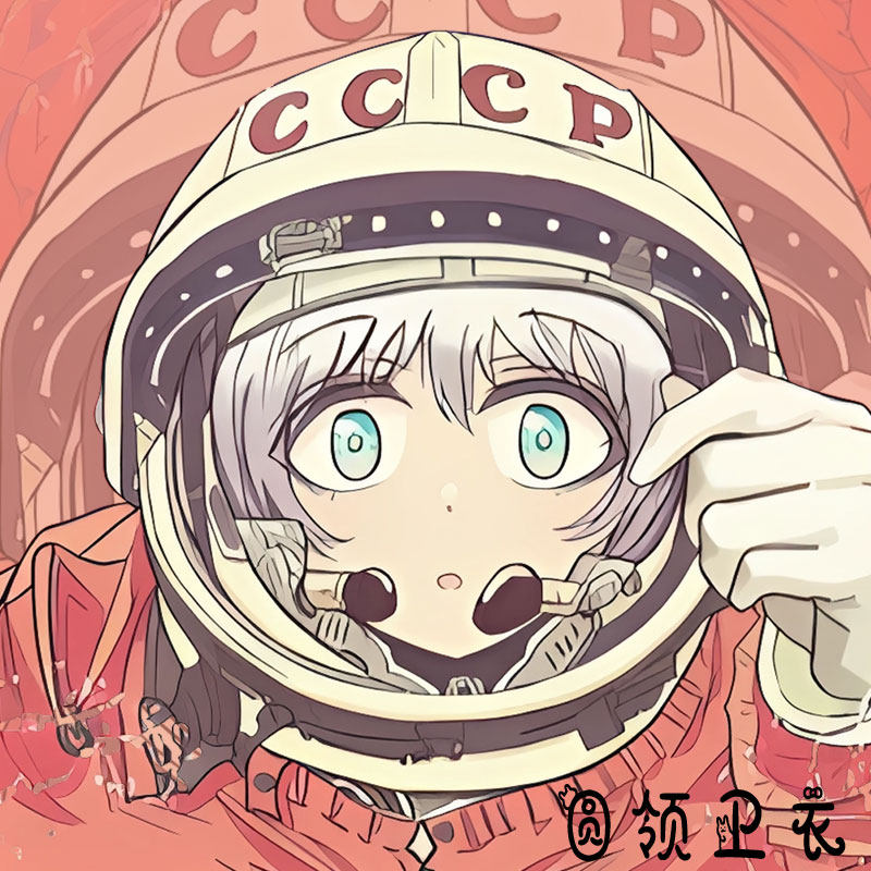 cccp苏联苏维埃少女联名款印花秋冬加绒卫衣男装宽松圆领穿搭复古