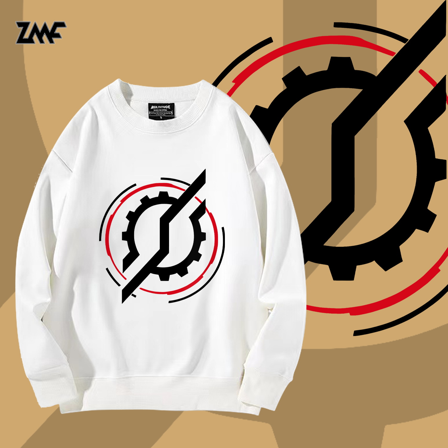 加绒柔顺亲肤保暖圆领卫衣